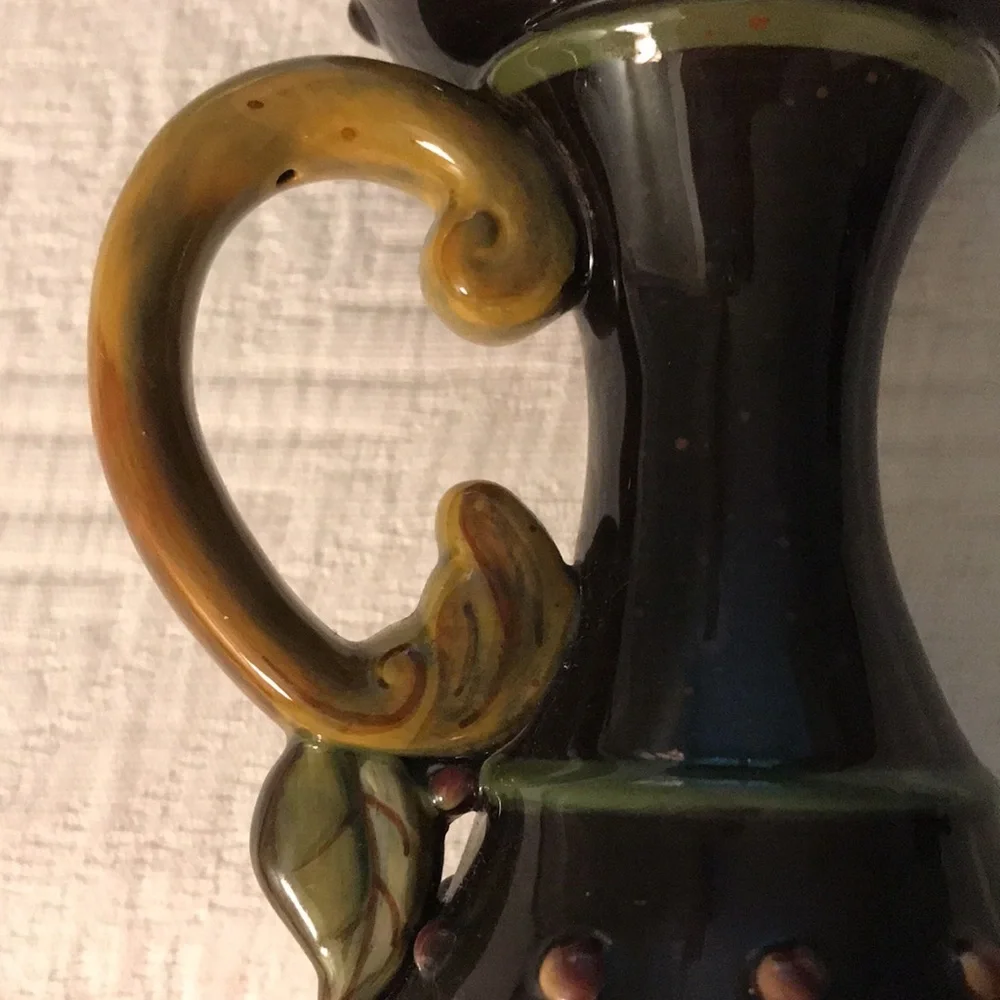Pair Demdaco Deb Hrabik Chocolate Berries Decorative Candle Holder